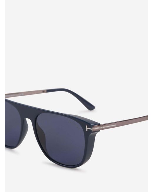 Tom Ford Blue Rectangular Sunglasses for men