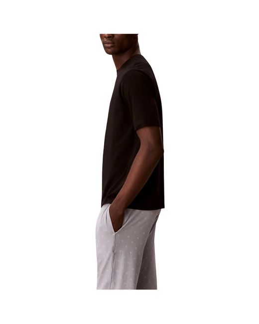 Calvin Klein Black Crew-Neck Short-Sleeve T-Shirt for men