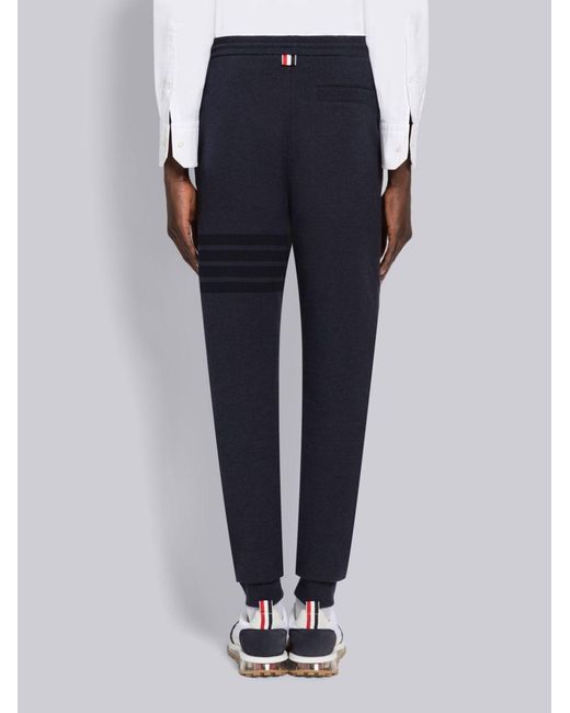 Thom Browne Blue Anchor Embroidered Trackpants for men