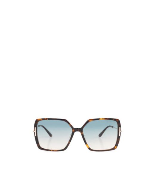Tom Ford White Eyewear Square Frame Sunglasses
