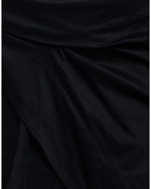 Isabel Marant Black Solid-Colored Irregular Wrap Skirt