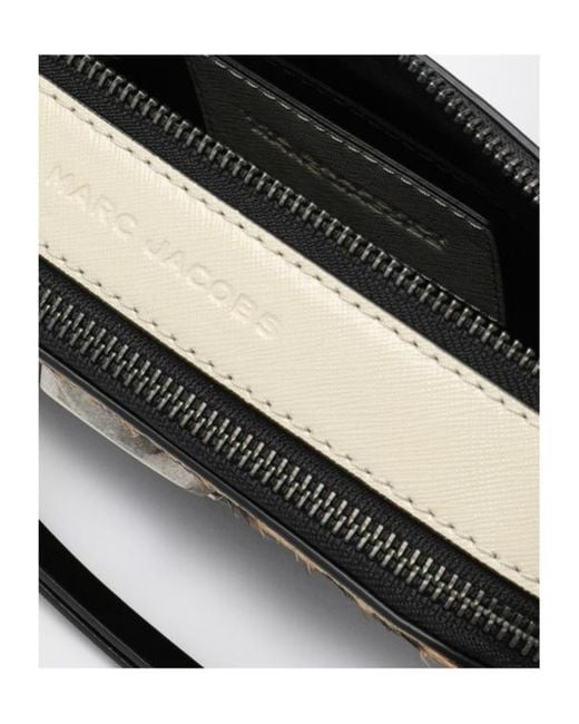 Marc Jacobs Black The Cheetah Leopard Printed Snapshot Bag