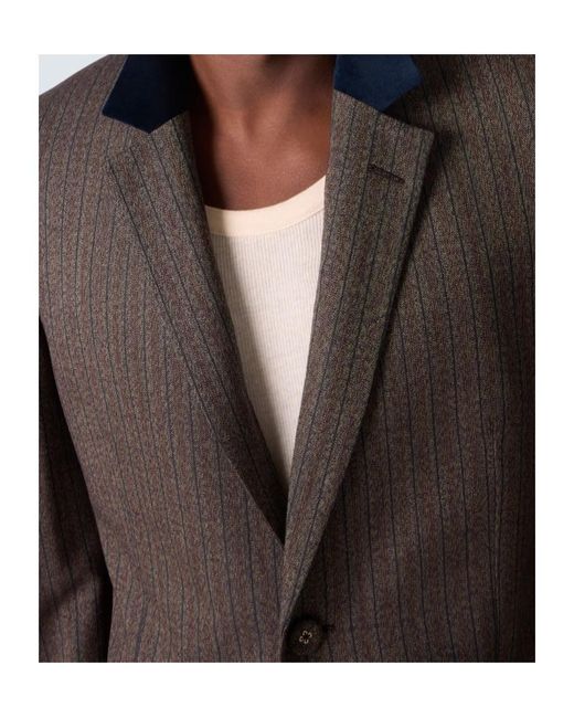 Wales Bonner Black Alto Pinstripe Wool-Blend Blazer for men
