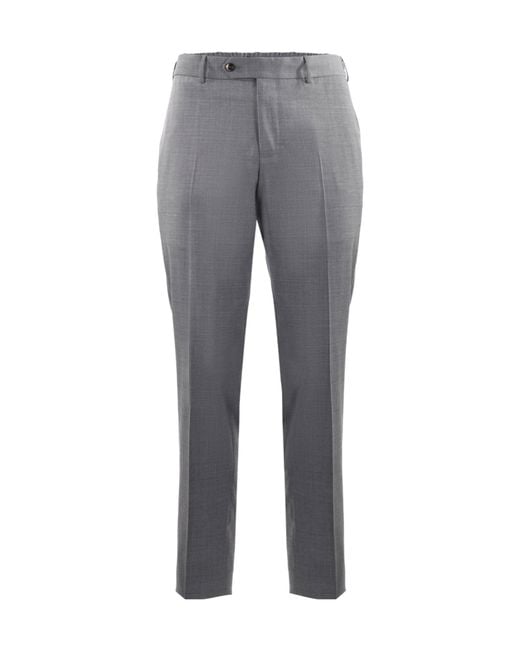 PT01 Gray Pt Torino Elastic-Waist Trousers for men