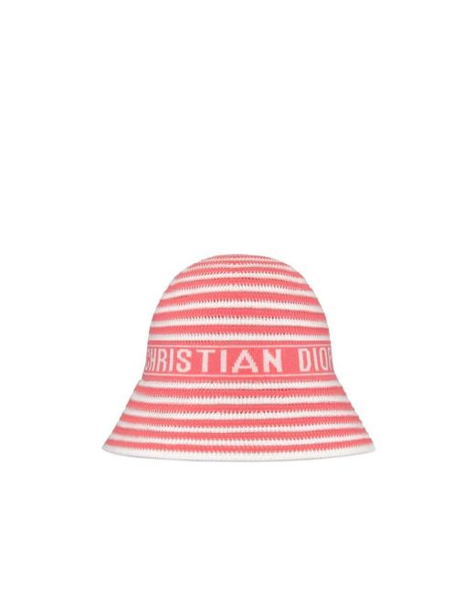 Dior Pink Iviera D-Tulipe Small Brim Cloche