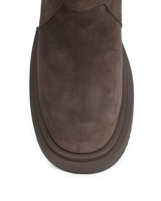 Rick Owens Brown Bogun Boots