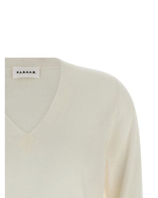 P.A.R.O.S.H. White Linfa26 Sweater