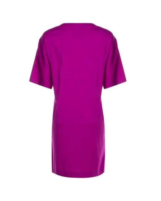 Moschino Purple Logo Printed T-Shirt