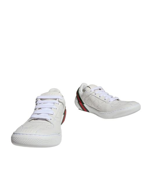 Gucci White Screener Sneaker