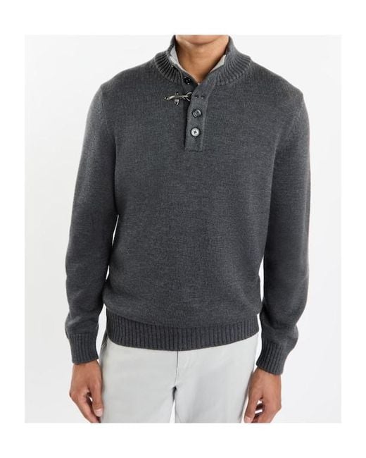 Fay Gray Mock-Neck Wool Jumper for men