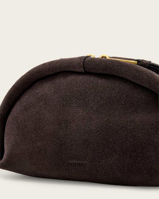 AllSaints White Zippered Shoulder Bag