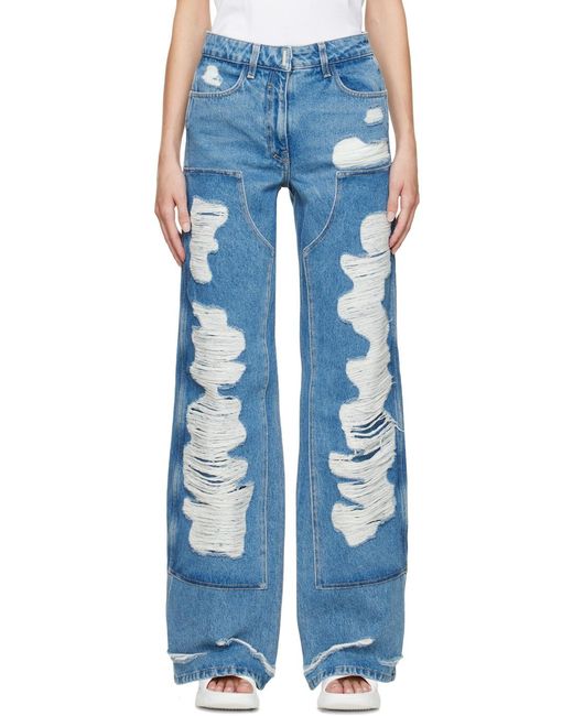 Givenchy Blue Oversized Jeans