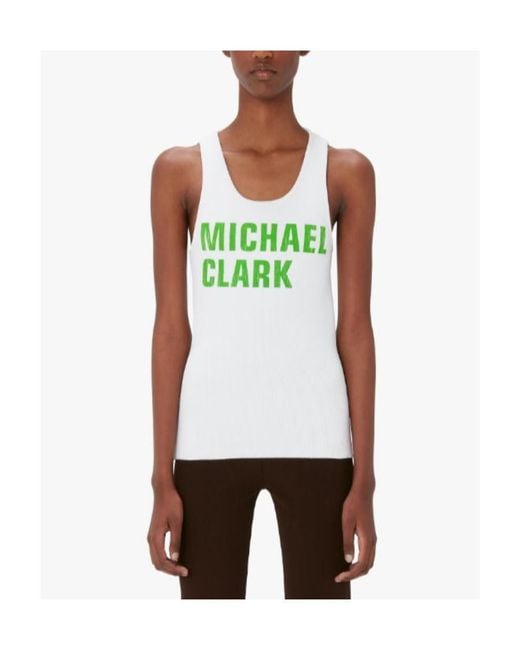 J.W. Anderson White Michael Clark Tank Top
