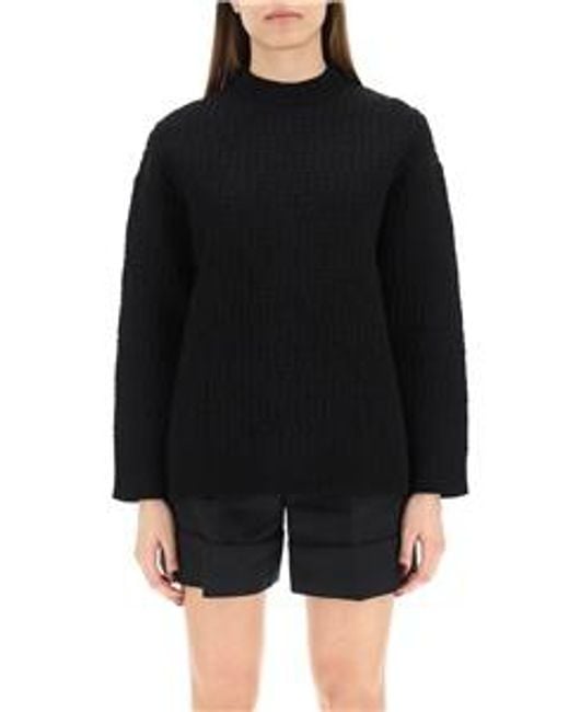 Fendi Black Monogram Embossed Knit Jumper