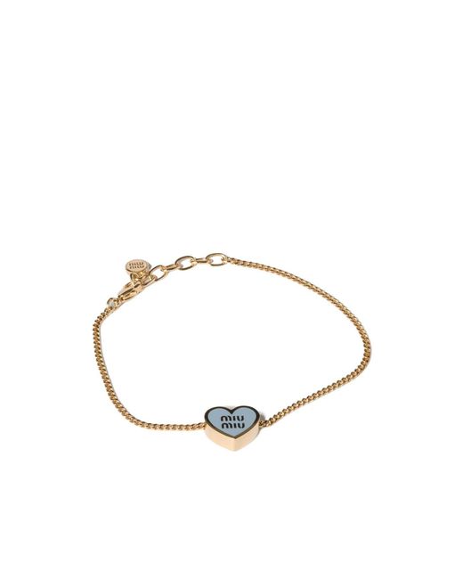 Miu Miu Metallic Metal Bracelet