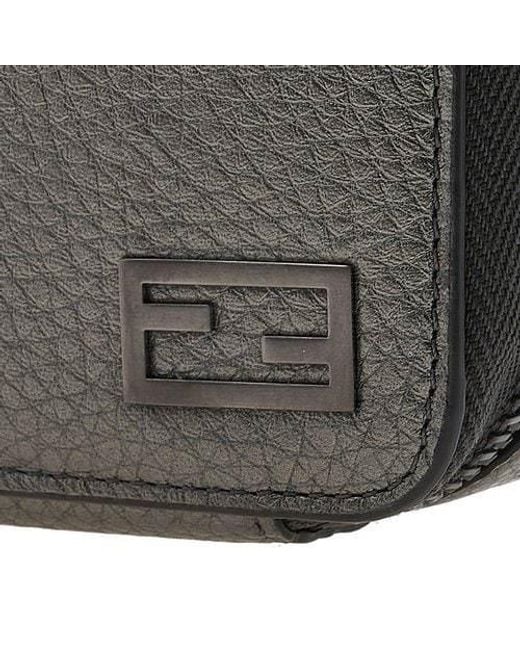 Fendi Black Logo Shoulder Bag for men