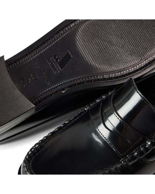 Alohas Black Studded Loafers