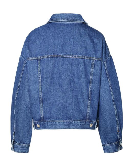 A.P.C. Blue Long Sleeved Buttoned Denim Jacket