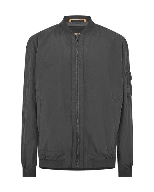Boss Gray Simple Coat for men