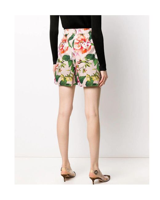 Dolce & Gabbana Multicolor Floral Print Shorts
