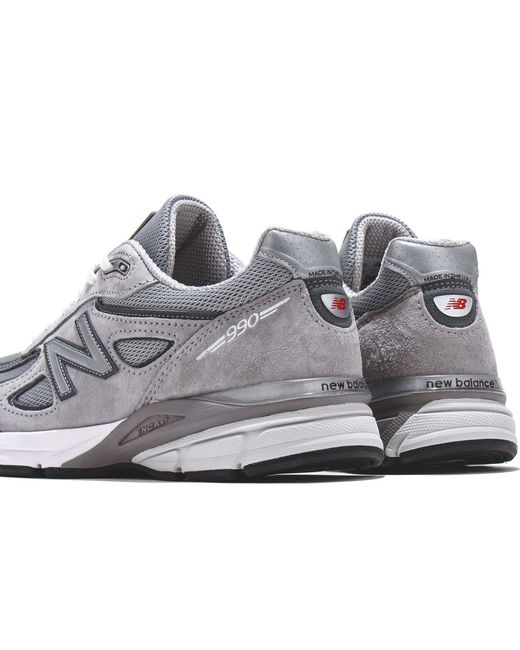 New Balance Gray Lace Up Sneakers for men