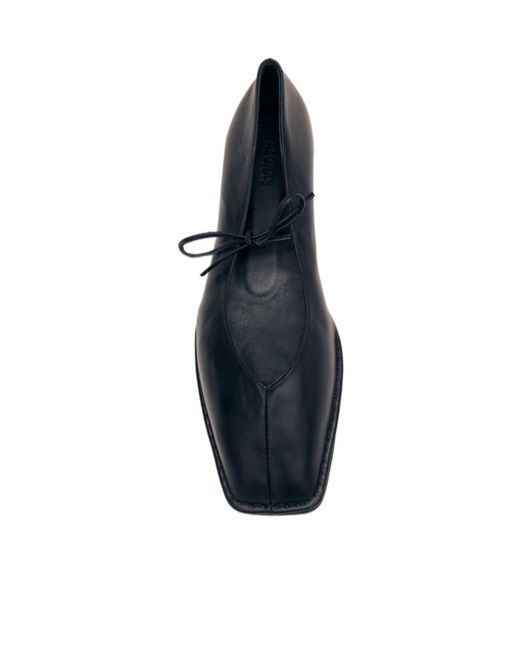 Alohas Blue Square-Toe Ballet Flats