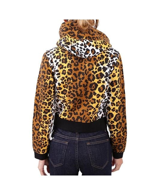 Moschino Multicolor Leopard Print Casual Jacket