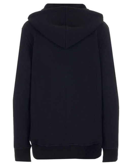 McQueen Black Vintage Loopback Hooded Jacket for men