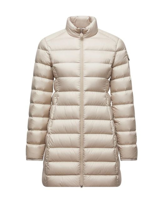 Moncler White Igesse Mid-Length Padded Jacket