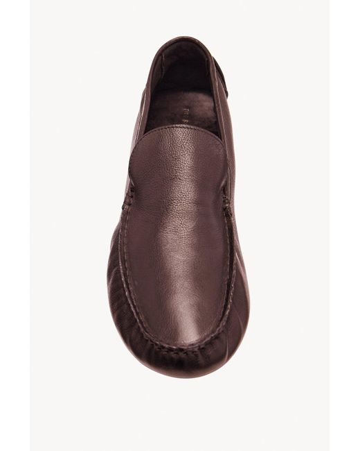 The Row Brown Round-Headed Love Shoes for men