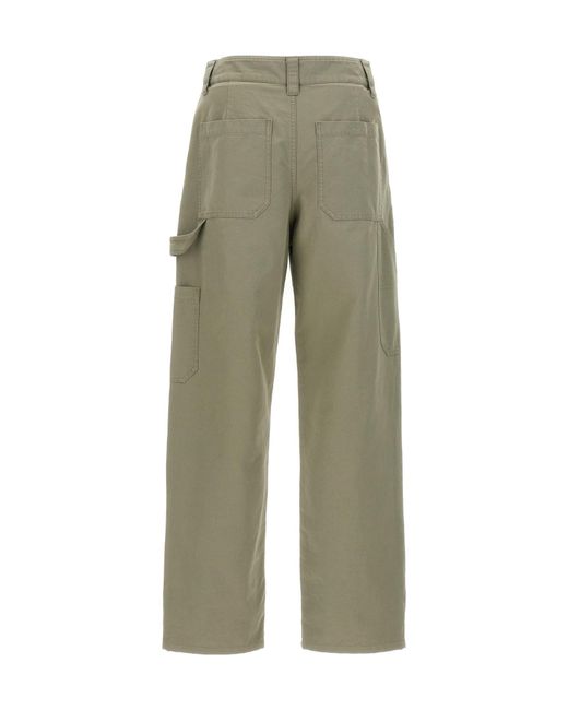 A.P.C. Green Fergus Straight Leg Pants for men