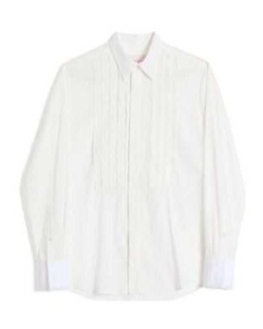 Valentino White Button-Up Long-Sleeved Shirt for men