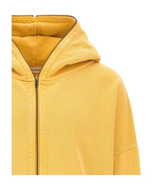 Entire studios Yellow Eternal Boxy Zip Hoodie for men