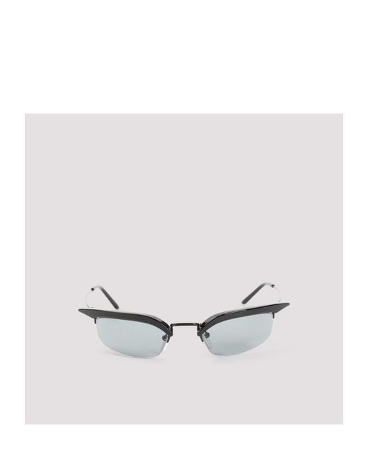 Prada White Eyewear Cat-Eye Sunglasses