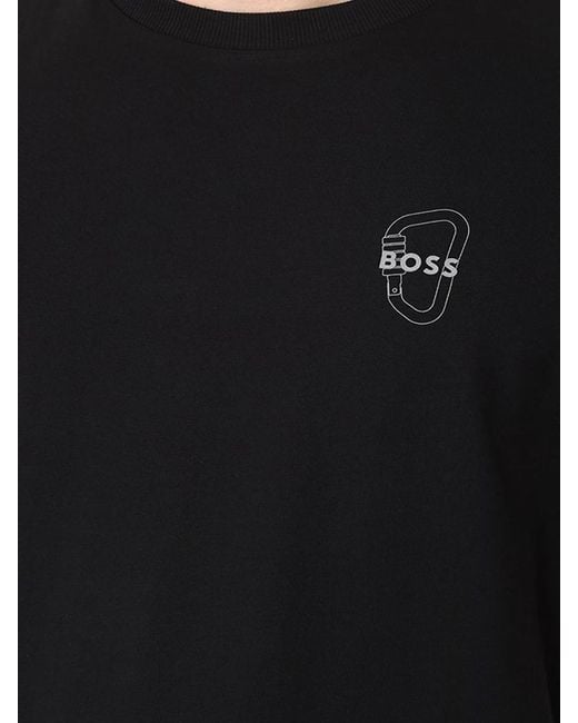Boss Black Boss Carabiner Artwork Regular-Fit T-Shirt for men