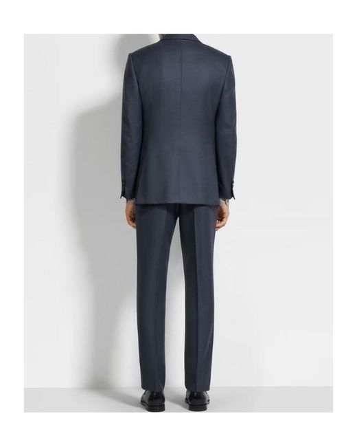 Zegna Blue 15Milmil15 Wool Suit for men