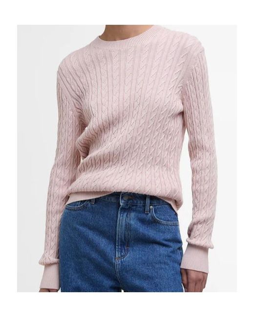 Barbour Pink Long-Sleeved Pullover