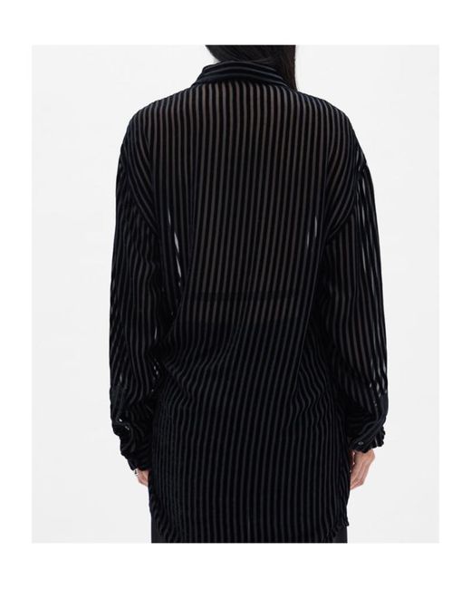 Ann Demeulemeester Black Striped Shirt