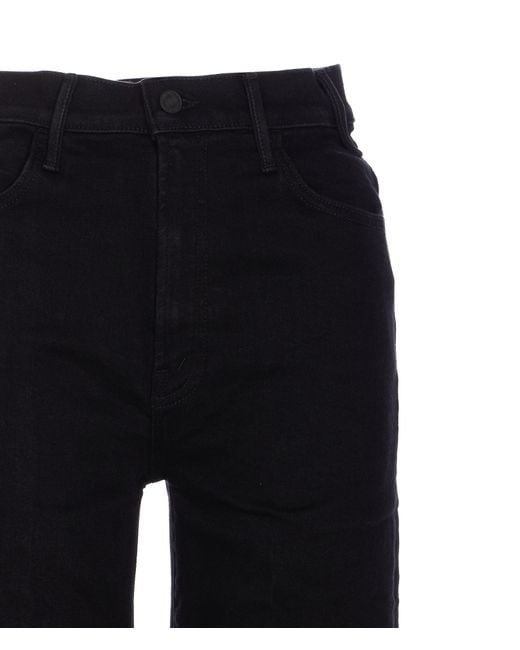 Mother Black Belt Loop Jeans