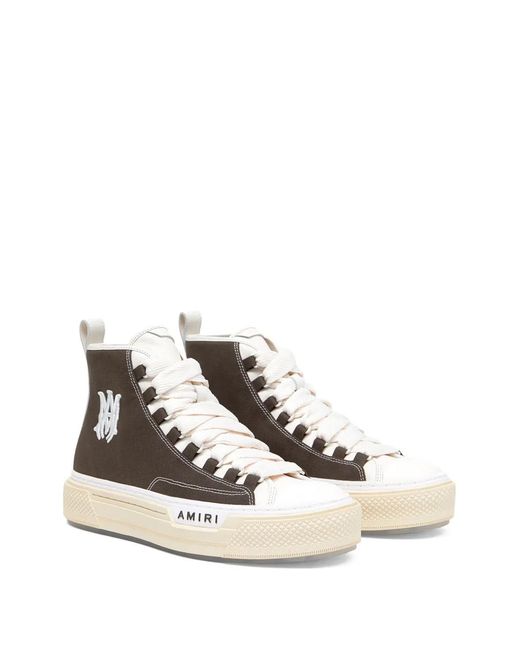 Amiri Natural Lace-Up Sneakers for men