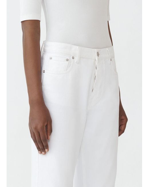 Fabiana Filippi White Five-Pockets Tapered Jeans