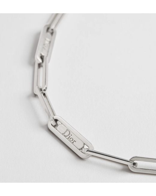 Dior Metallic Link Chain Link Bracelet for men