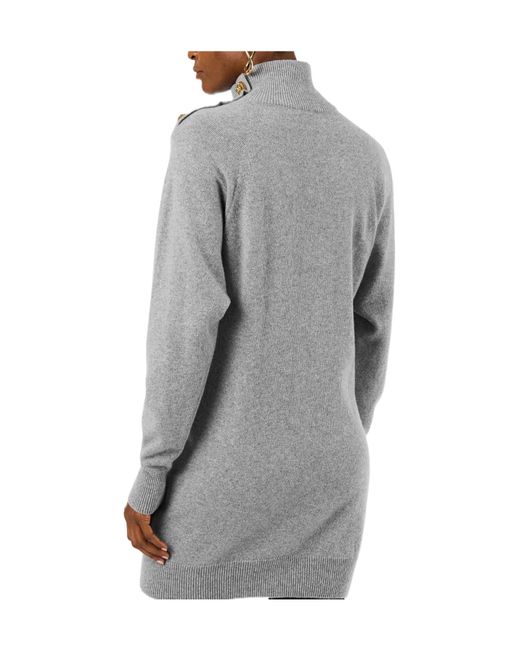 Balmain Gray Mini Dresses