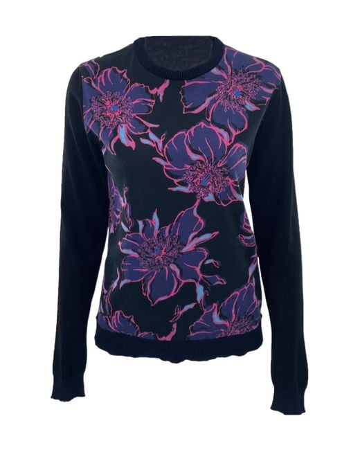 Sportmax Blue Long-Sleeved Sweater