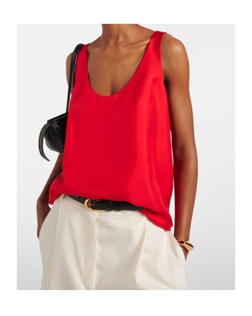 Rohe Red Silk Top