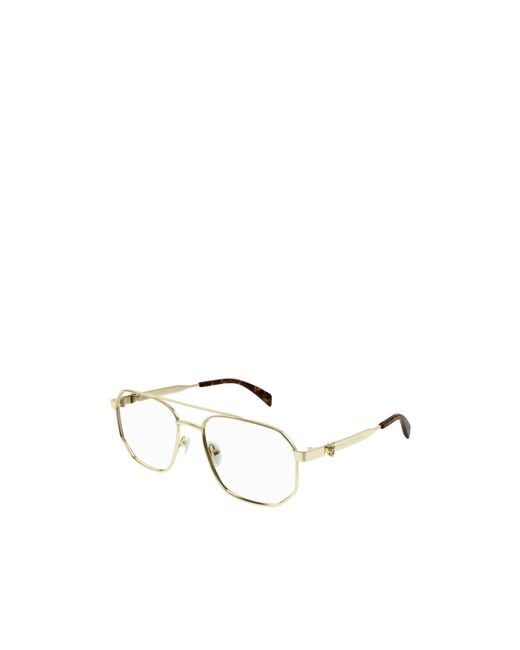 McQueen Multicolor Eyewear Aviator Frame Glasses for men