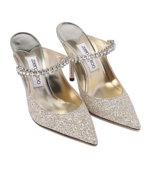 Jimmy Choo White Pointed High Heel Sandals
