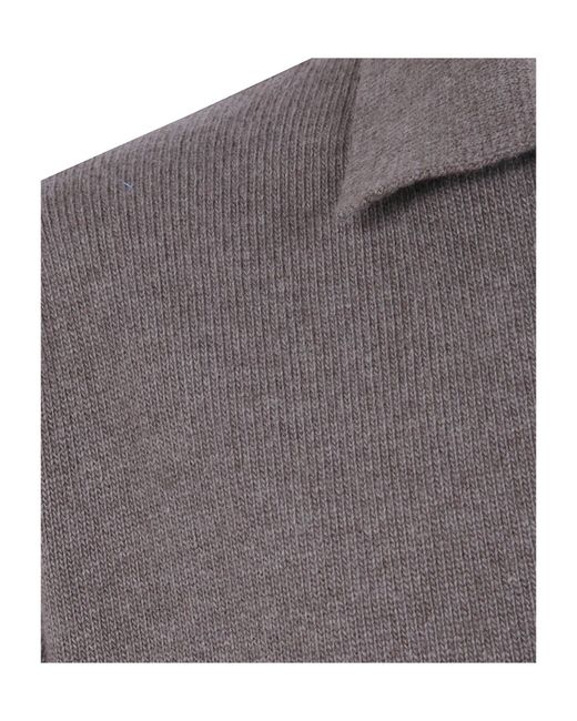 Nuur Gray Long Sleeves Polo Shirt for men