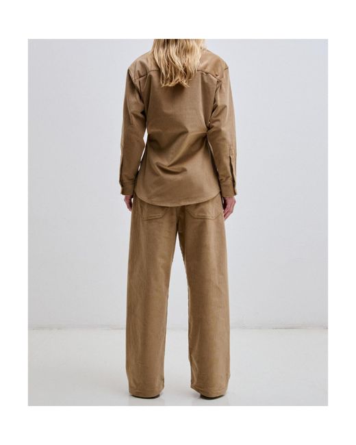 DARKPARK Brown Anne Corduroy Tailored Shirt