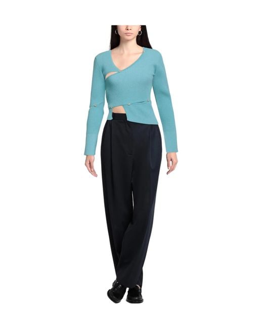 Jacquemus Blue Solid-Color Knitwear